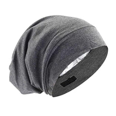 Adjustable Elastic Satin Lined Sleep Cap for All Hair Types