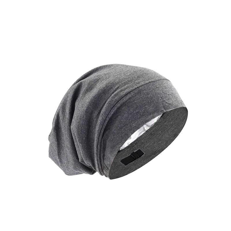 Adjustable Elastic Satin Lined Sleep Cap for All Hair Types