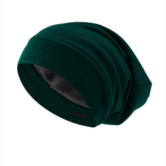Adjustable Elastic Satin Lined Sleep Cap for All Hair Types