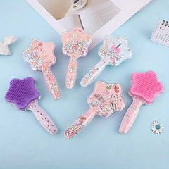 Cartoon Pattern Detangling Hair Brush for Home and Travel