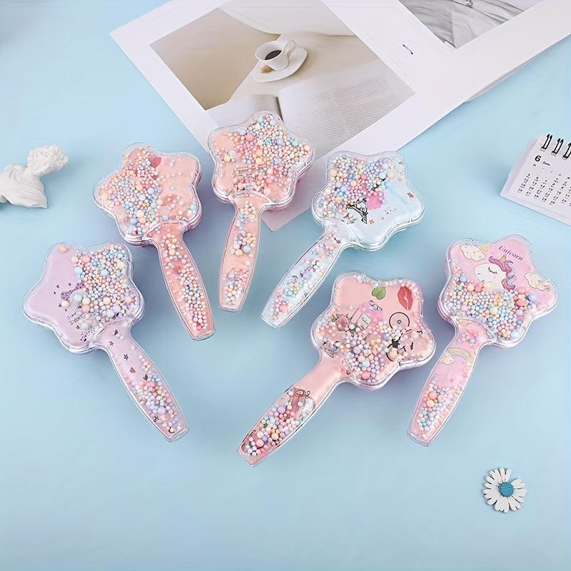 Cartoon Pattern Detangling Hair Brush for Home and Travel
