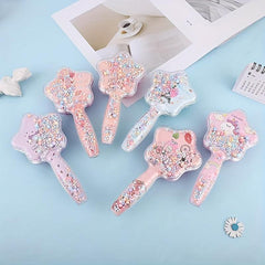 Cartoon Pattern Detangling Hair Brush for Home and Travel