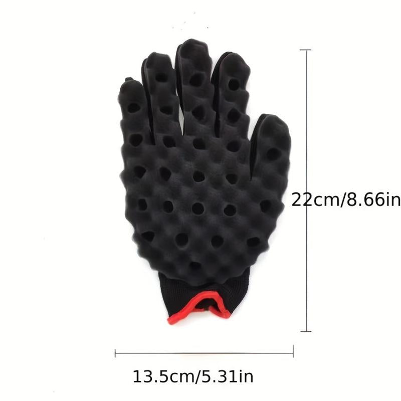 2pcs Hair Curl Sponge Gloves for Curling Twisting Dread