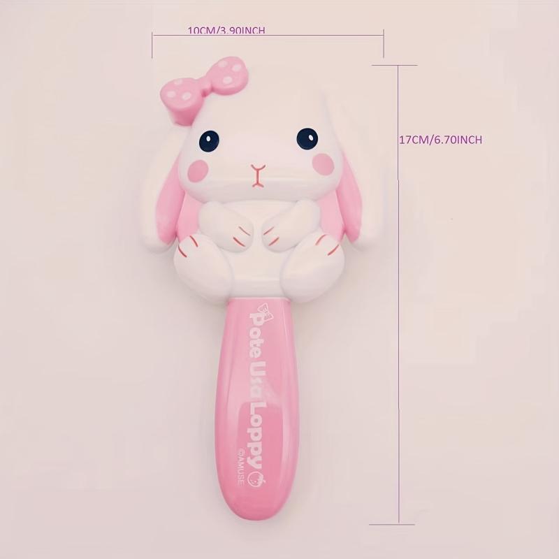 Cute Rabbit Hair Brush for Scalp Massage Girls