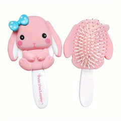 Cute Rabbit Hair Brush for Scalp Massage Girls
