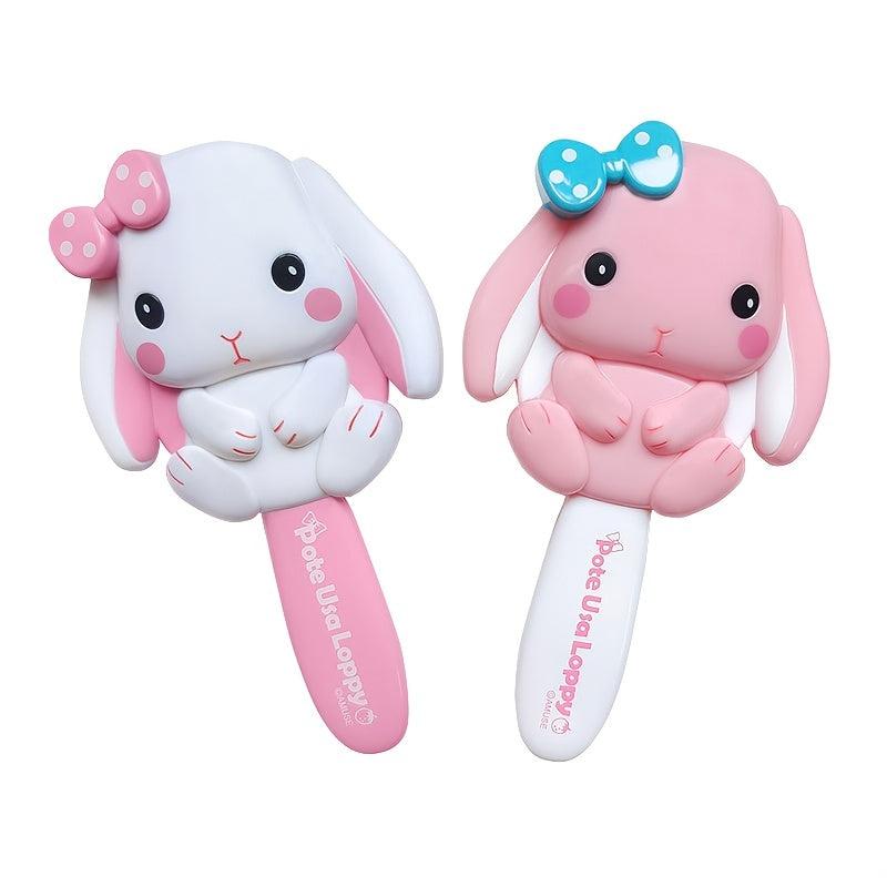 Cute Rabbit Hair Brush for Scalp Massage Girls