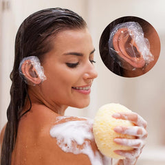 100 PCS Clear Ear Covers Waterproof Disposable Shower Ear Protector