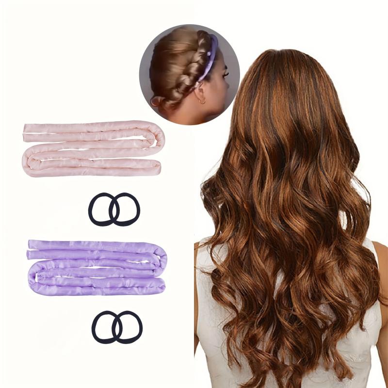 Heatless Hair Curler Thin Curling Rod Headband Long Hair DIY Styling