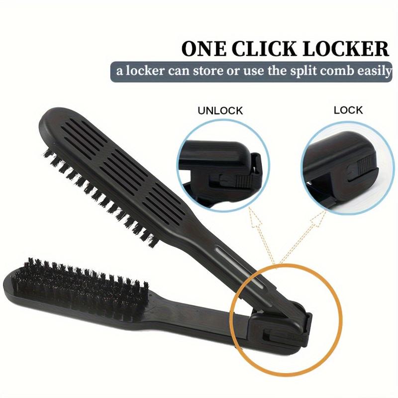 V-shaped Hair Straightener Brush Heat Resistant Anti-static