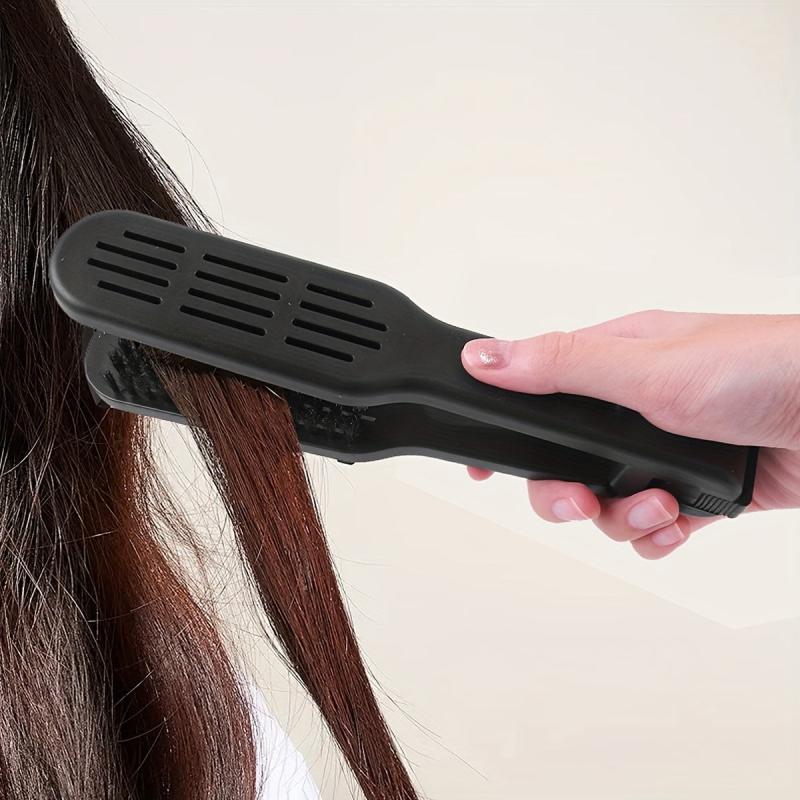 V-shaped Hair Straightener Brush Heat Resistant Anti-static