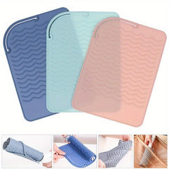 Silicone Heat Resistant Mat Non Slip Pad for Curling Irons Hair Straightener