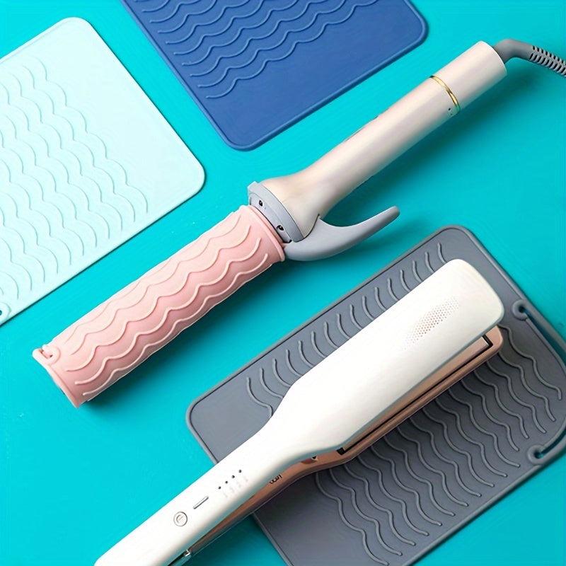 Silicone Heat Resistant Mat Non Slip Pad for Curling Irons Hair Straightener