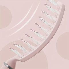 Wide Vent Wet & Dry Detangler Hairbrush Curved Hollow Out Hair Comb