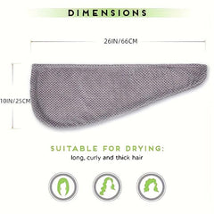 Microfiber Hair Towel Hair Wraps Fast Drying Hair Turban Anti Frizz Head Towels