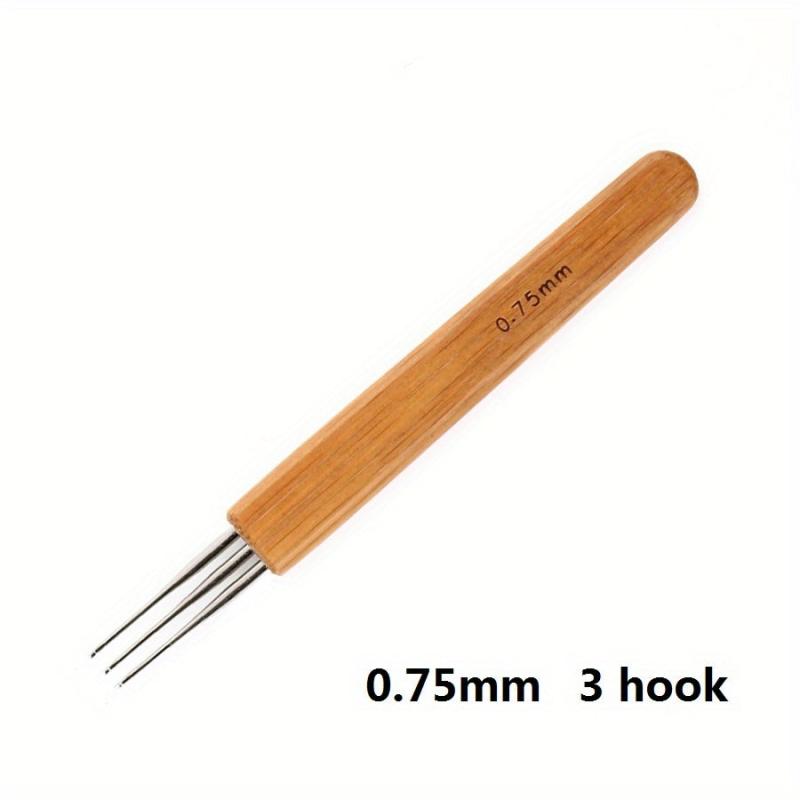Bamboo Crochet Needles for Dreadlocks Braids 0.5mm 0.75mm 1.0mm