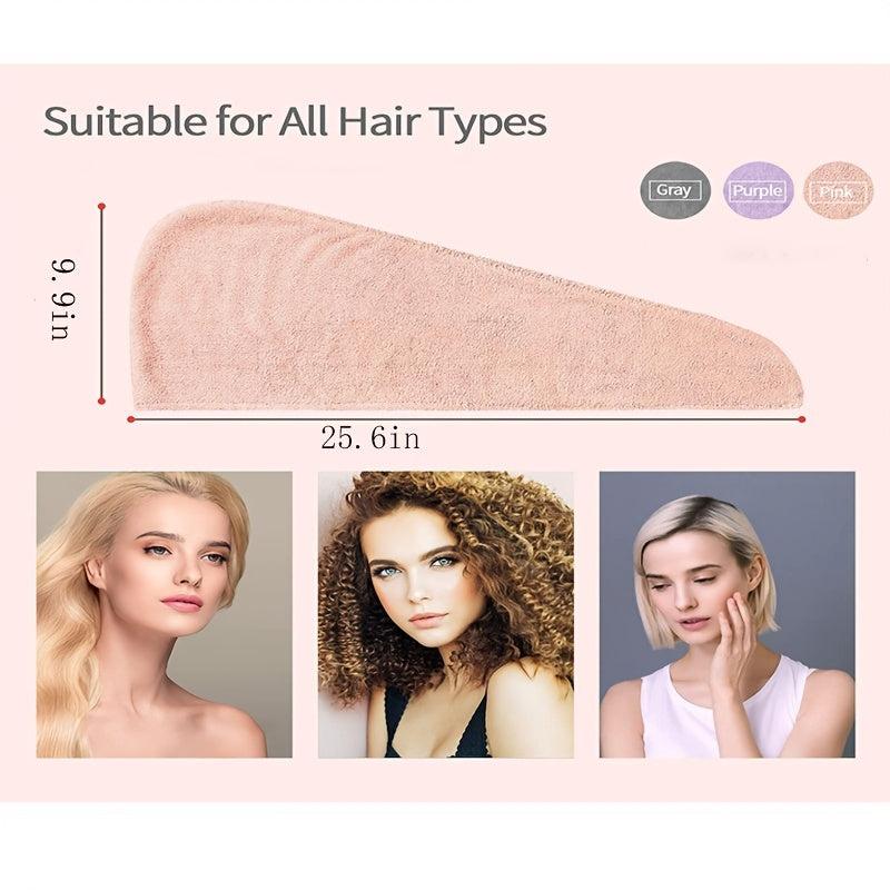 Microfiber Hair Drying Cap Hair Towel Turban Twist