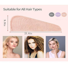 Microfiber Hair Drying Cap Hair Towel Turban Twist
