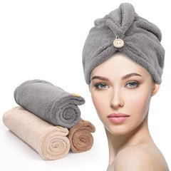 Microfiber Hair Drying Cap Hair Towel Turban Twist