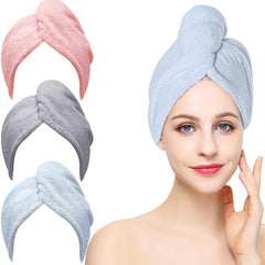 Microfiber Hair Drying Cap Hair Towel Turban Twist