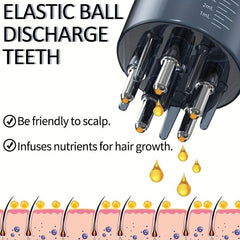 Hair Care Scalp Massager Comb With Liquid Applicator Bottle