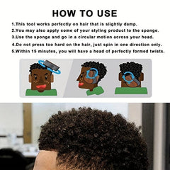 Big Holes Hair Twist Sponge Afro Hair Sponge For Curls