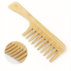 Wooden Hair Comb Wide Tooth Hair Brush Anti Static Hairdressing Comb