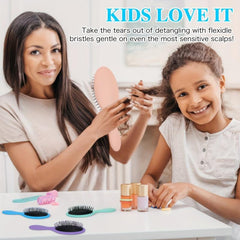 Travel Detangling Brush Soft Bristles Drying Detangler Small Hair Brushes