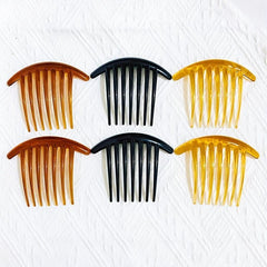6pcs French Twist Combs 7 Tooth Hair Side Comb Clips Hair Accessories