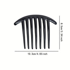 6pcs French Twist Combs 7 Tooth Hair Side Comb Clips Hair Accessories