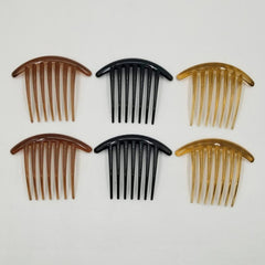 6pcs French Twist Combs 7 Tooth Hair Side Comb Clips Hair Accessories