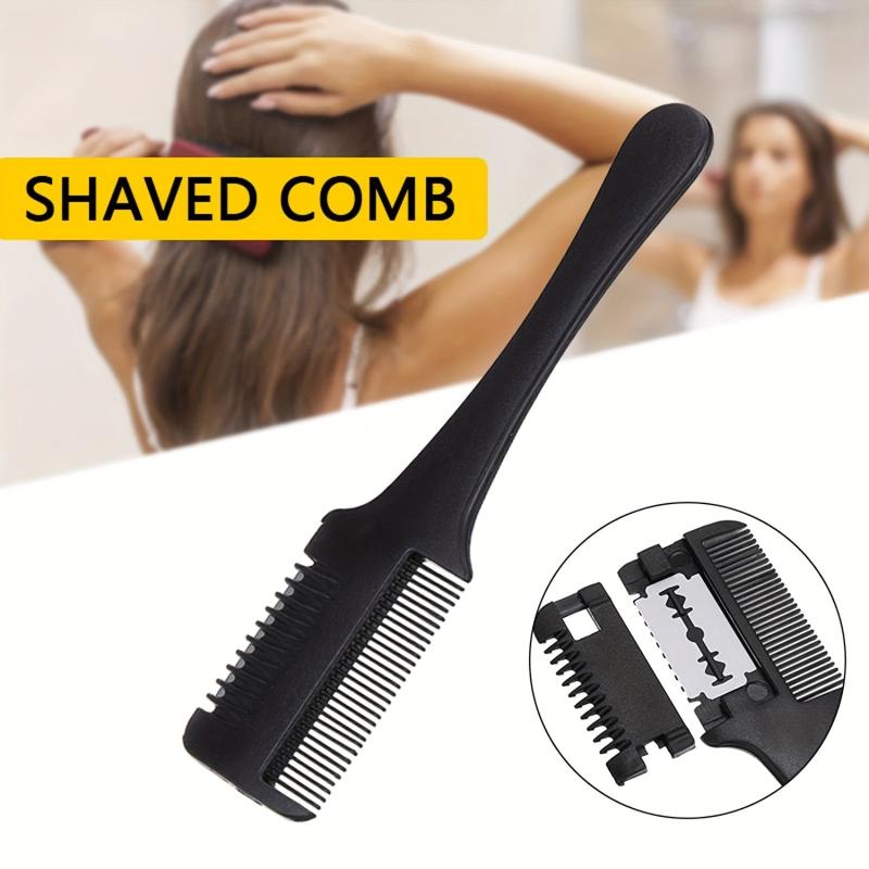 Hair Cutter Comb Hair Thinner Razor Comb With 10 Replacement Razors