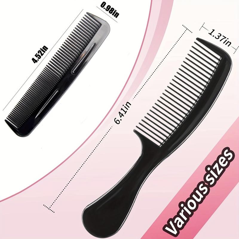 Men's 6-Pack Pocket Hair Combs Set Professional Styling Comb