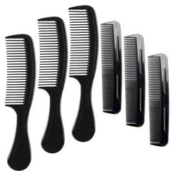 Men's 6-Pack Pocket Hair Combs Set Professional Styling Comb