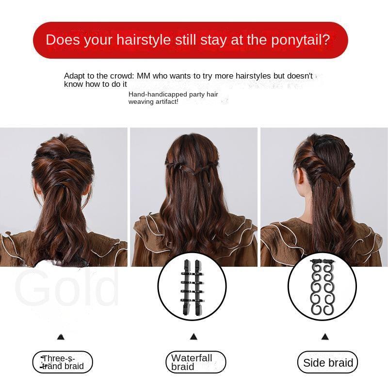 6pcs Hair Styling Set DIY Braiding Tool Magic Hair Accessories Kit