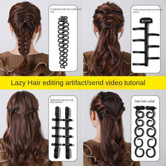 6pcs Hair Styling Set DIY Braiding Tool Magic Hair Accessories Kit