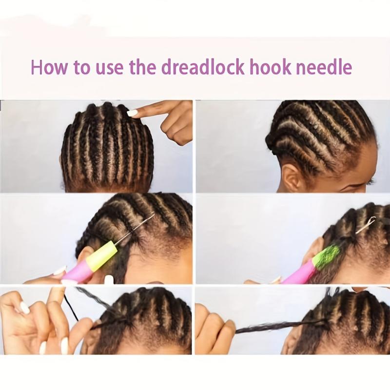5pcs Crochet Needles for Jumbo Micro Braids and Wigs
