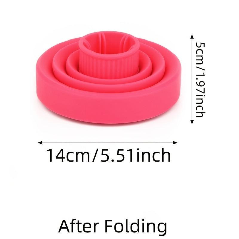 High Temp Resistant Silicone Hair Dryer Hood Folding Curling Hood