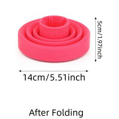 High Temp Resistant Silicone Hair Dryer Hood Folding Curling Hood