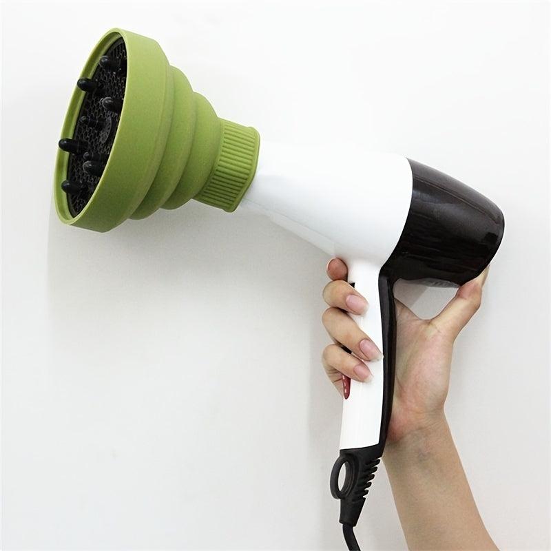High Temp Resistant Silicone Hair Dryer Hood Folding Curling Hood