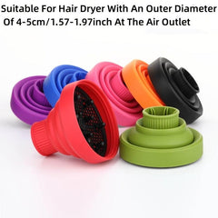 High Temp Resistant Silicone Hair Dryer Hood Folding Curling Hood