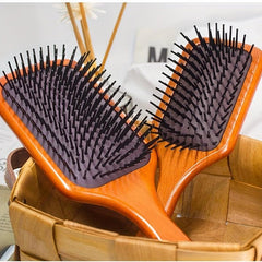 Wooden Hairdressing Comb Scalp Massage Detangling Hair Brush