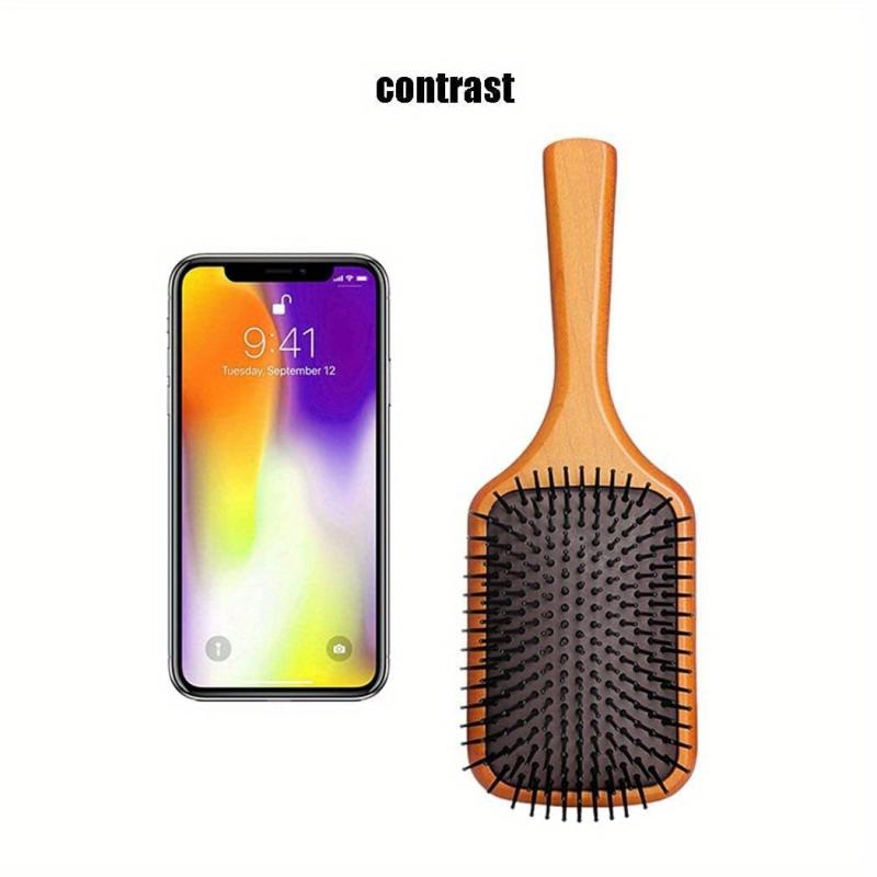 Wooden Hairdressing Comb Scalp Massage Detangling Hair Brush