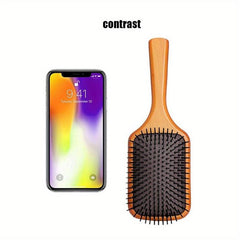 Wooden Hairdressing Comb Scalp Massage Detangling Hair Brush