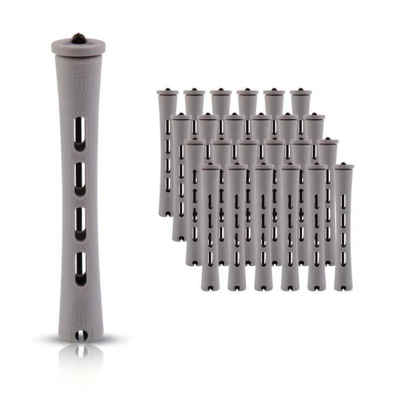 12pcs Grey Hair Perm Rods Set Hair Rollers Cold Rods Perming Rods DIY