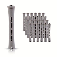 12pcs Grey Hair Perm Rods Set Hair Rollers Cold Rods Perming Rods DIY