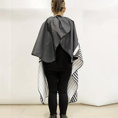 Striped Hair Cutting Cape Waterproof Barber Salon Hair Styling Cloak