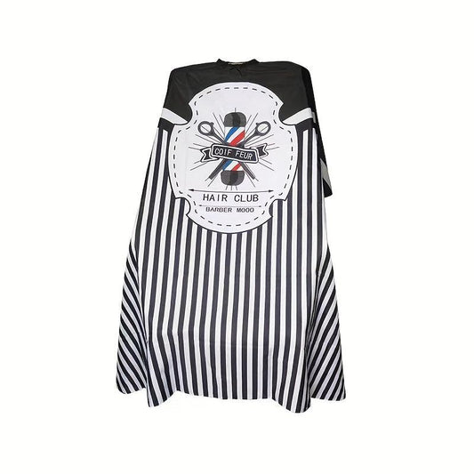 Striped Hair Cutting Cape Waterproof Barber Salon Hair Styling Cloak