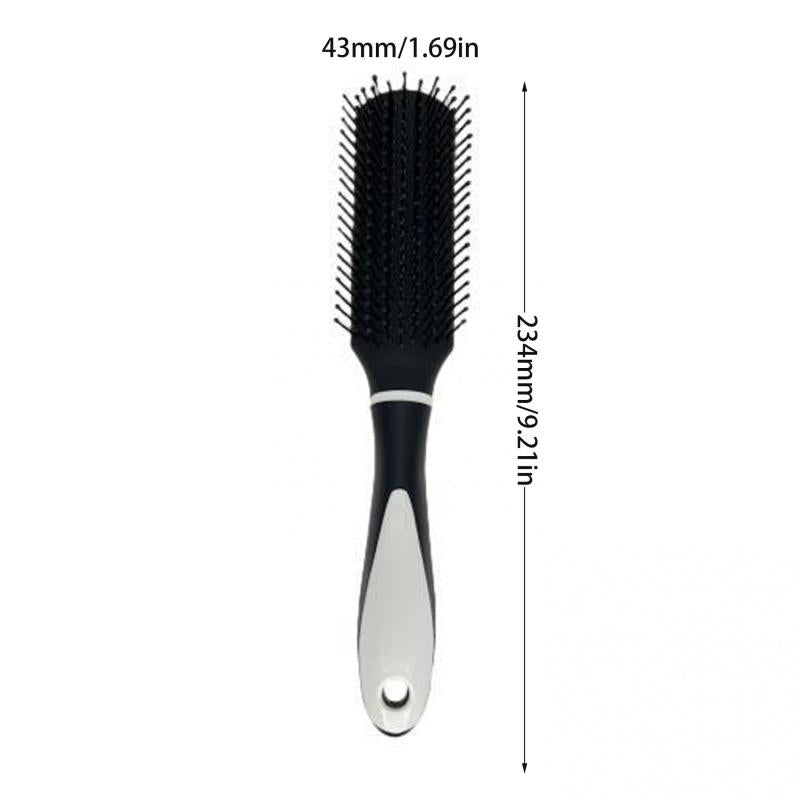 Professional Nine Row Hair Styling Brush Comb for All Hair Types