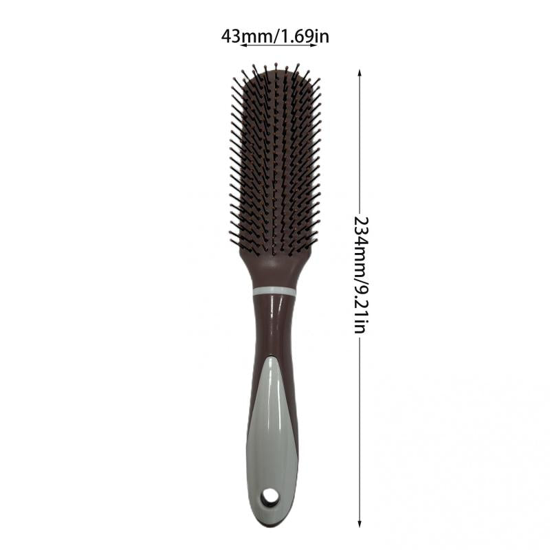 Professional Nine Row Hair Styling Brush Comb for All Hair Types