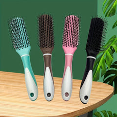 Professional Nine Row Hair Styling Brush Comb for All Hair Types
